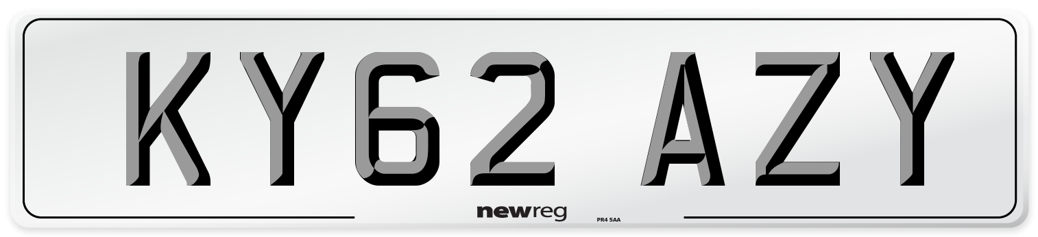 KY62 AZY Number Plate from New Reg